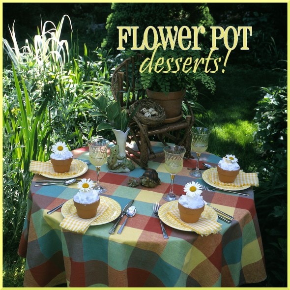 FlowerPotDesserts Flower Pot Baked Alaska Desserts