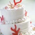 Coral Wedding Cake
