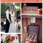 Rustic Vintage Peach Wedding at Farm