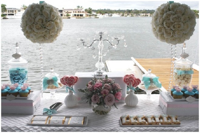 tiffany inspired tablescape