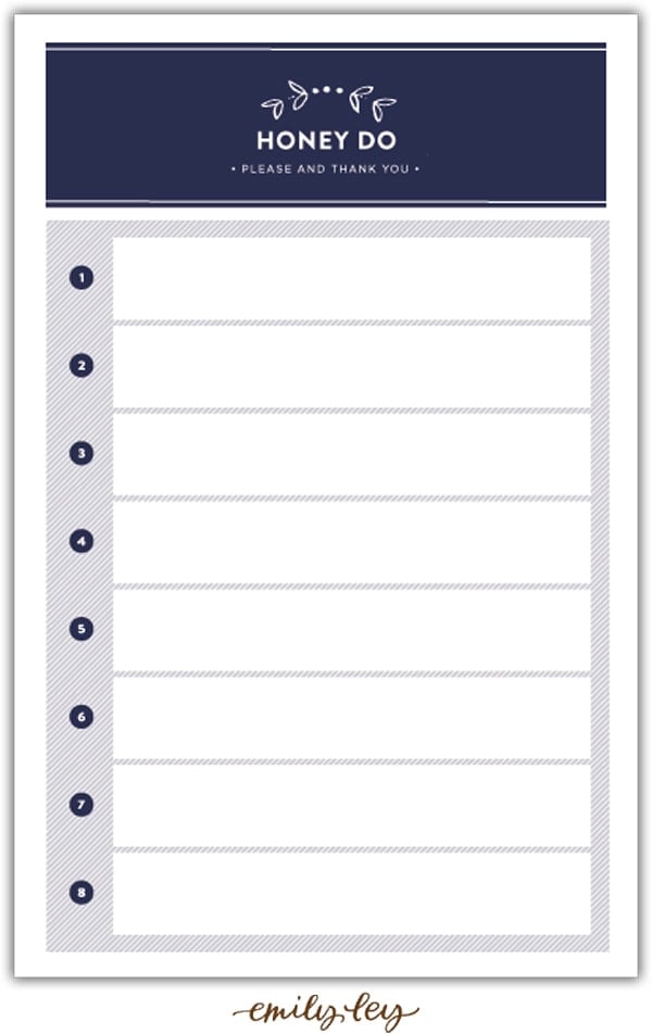 honey do list pad