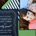 pizzazzerie wedding save-the-dates by custom paper works