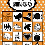 free printable bingo for thanksgiving