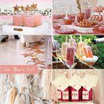 pink metallic new year's eve party ideas