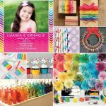 rainbow colorful art crayon party pictures