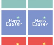 Happy Easter Cupcake Toppers