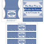 father's day chevron free printable card 2