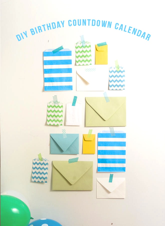 DIY Birthday Countdown Calendar Pizzazzerie