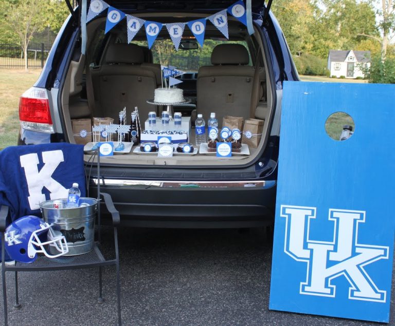 Blue + White Tailgate Party Ideas!