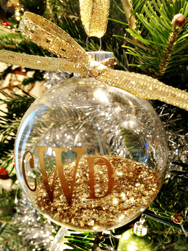 Monogram ornaments deals