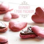 Raspberry S'more Macarons - Full instructions for making these for Valentine's Day!