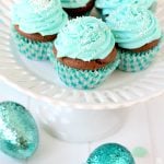 Cadbury Egg Easter Cupcakes - a full-size Cadbury Egg BAKED INSIDE!