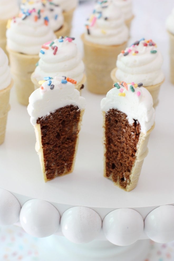 Teeny Tiny Ice Cream Cake Cones!  Cake in a cone, Ice cream cake