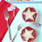 Patriotic Pies, cute little red, white, and blue dessert!