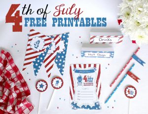 {Freebie} Fourth of July Party Printables | Pizzazzerie