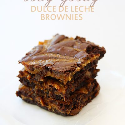 Totally decadent! Dulce de Leche Brownies #Pizzazzerie