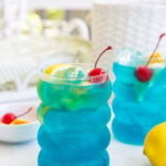 Tropical Blue Sangria with Blue Curacao