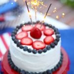 How to Make a July 4th Sparkler Cake