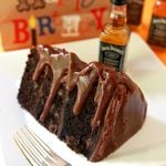 Jack Daniels Fudge Icing on Chocolate Cake!