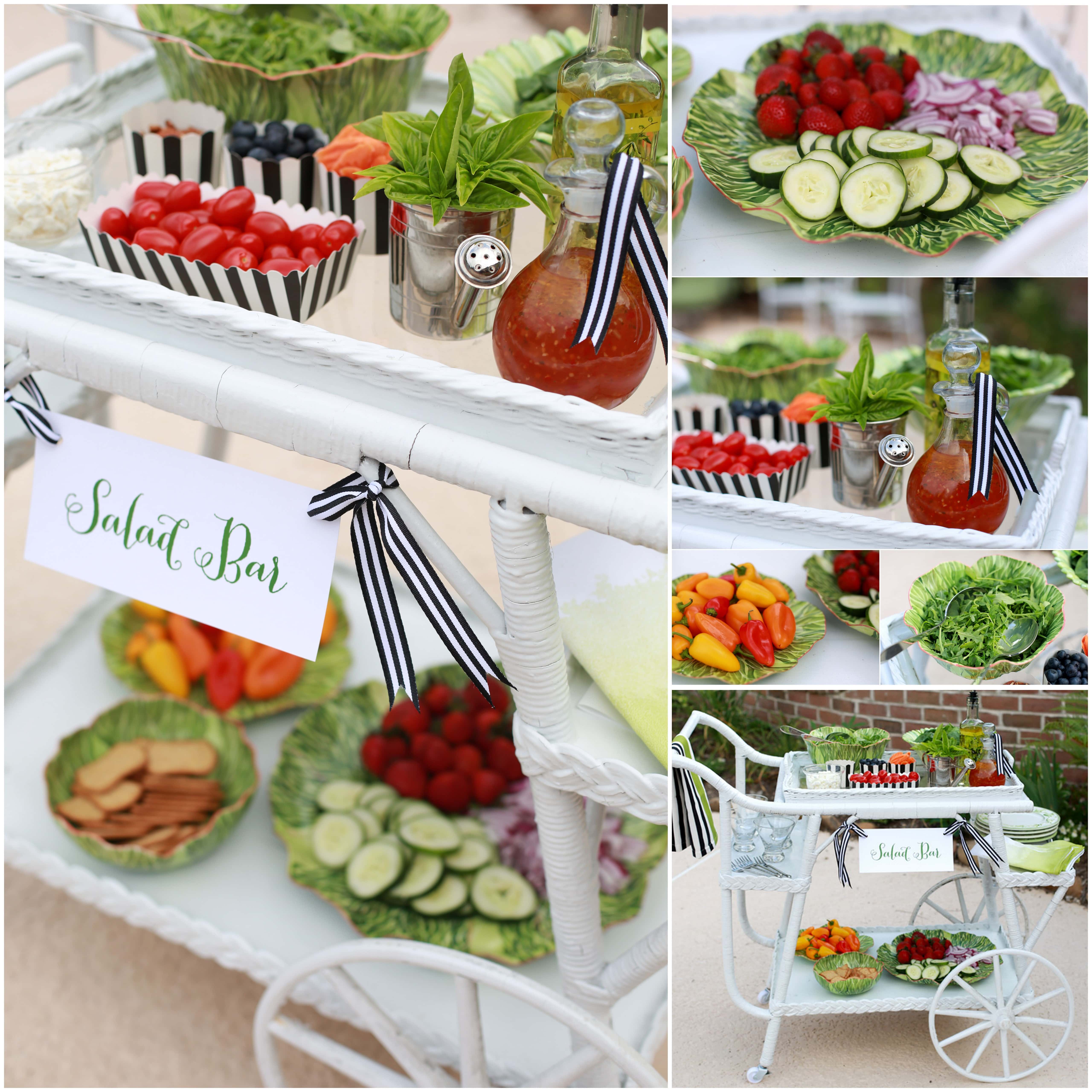 Build A Stylish Summer Salad Bar Pizzazzerie