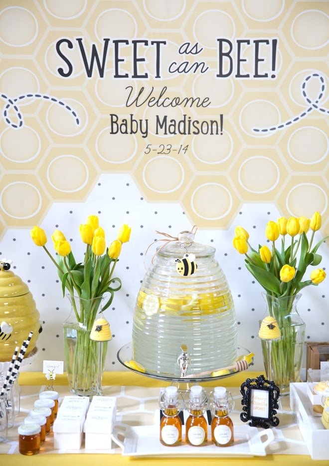 Simple DIY Spring Baby Shower Decorations - Play.Party.Plan