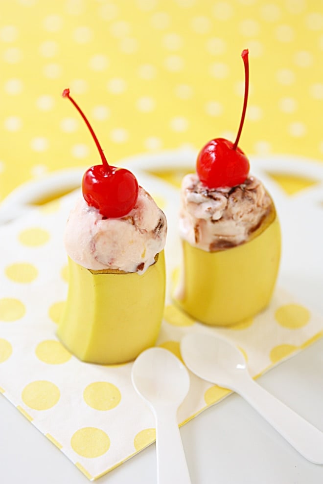 Banana Split Bites