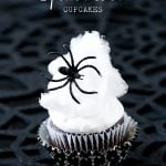 How to make Spider Web Cupcakes with cotton candy! Halloween fave!