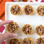 tray of pecan pie brie bites