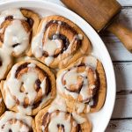 Gingerbread Cinnamon Rolls, perfect Christmas morning dessert!