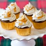 caramel gingerbread cupcakes