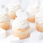 Marshmallow Heart Cupcakes, Valentine's Day | Pizzazzerie.com