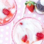Valentine's Day Margarita - Strawberries & Champagne Margarita! Pizzazzerie.com