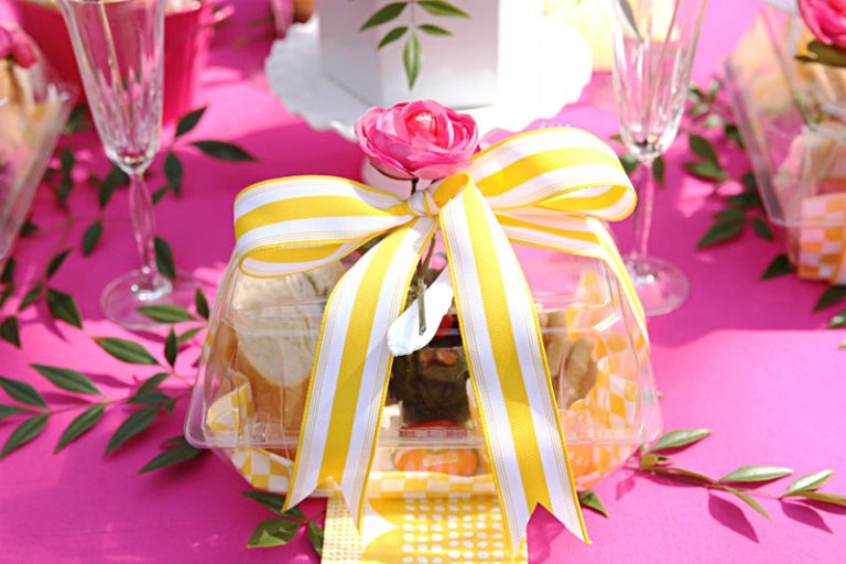Pink + Yellow Tablescape