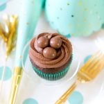 Chocolate Cupcake with a Chocolate Topper