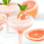 Frozen Rosé Grapefruit Cocktail | SO delicious, my favorite cocktail! Pizzazzerie.com