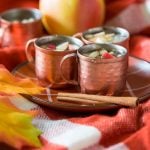 Mini Apple Cinnamon Moscow Mules, perfect fall drink!