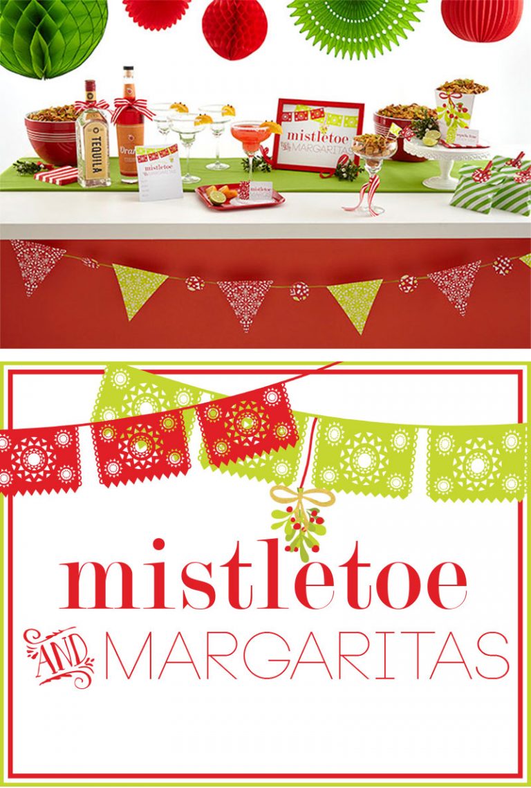 Mistletoe and Margaritas Holiday Party + Free Printables | Pizzazzerie