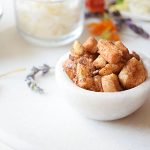 french toast bites in a bowl