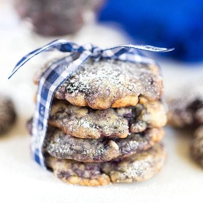 Blueberry White Chocolate Chip Cookies, so good!