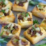 Caramelized Onion and Pear Tart | Easy Appetizer | Fancy Party Food