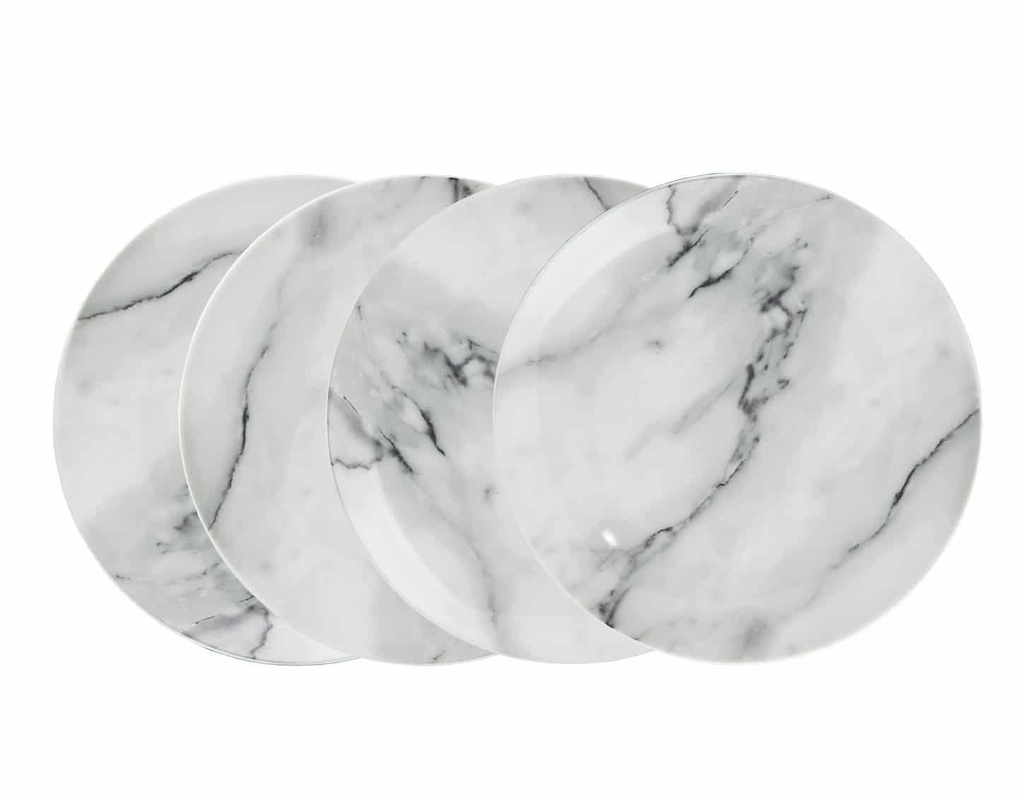 Marble Porcelain Salad Plates
