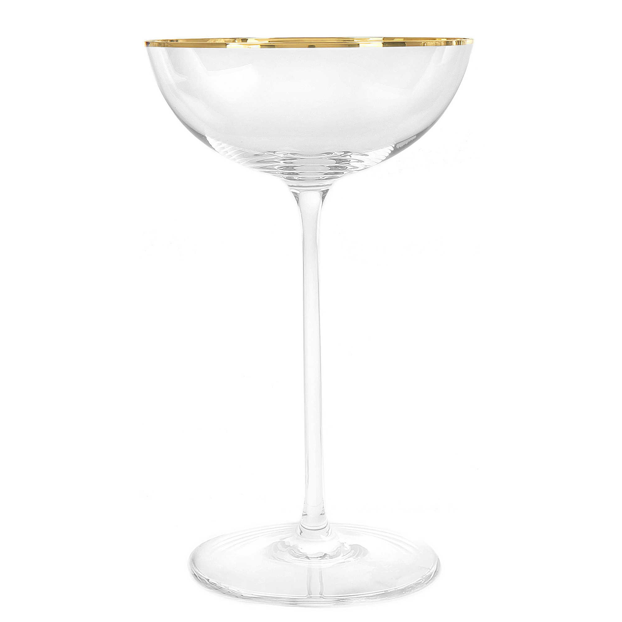 Madison Gold Coupe Glasses