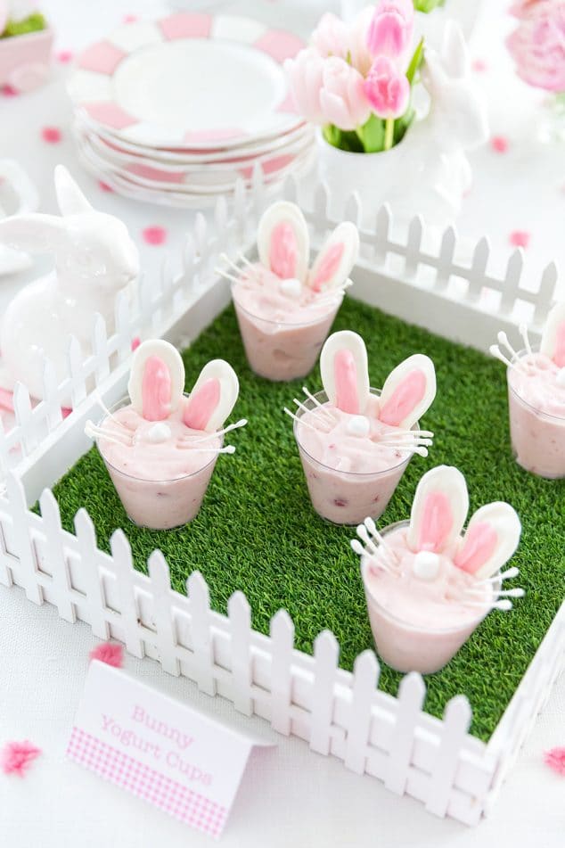 Easter Bunny Yogurt Cups