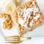 Banana Walnut Crumb Cake! Banana bread fans will love this recipe!