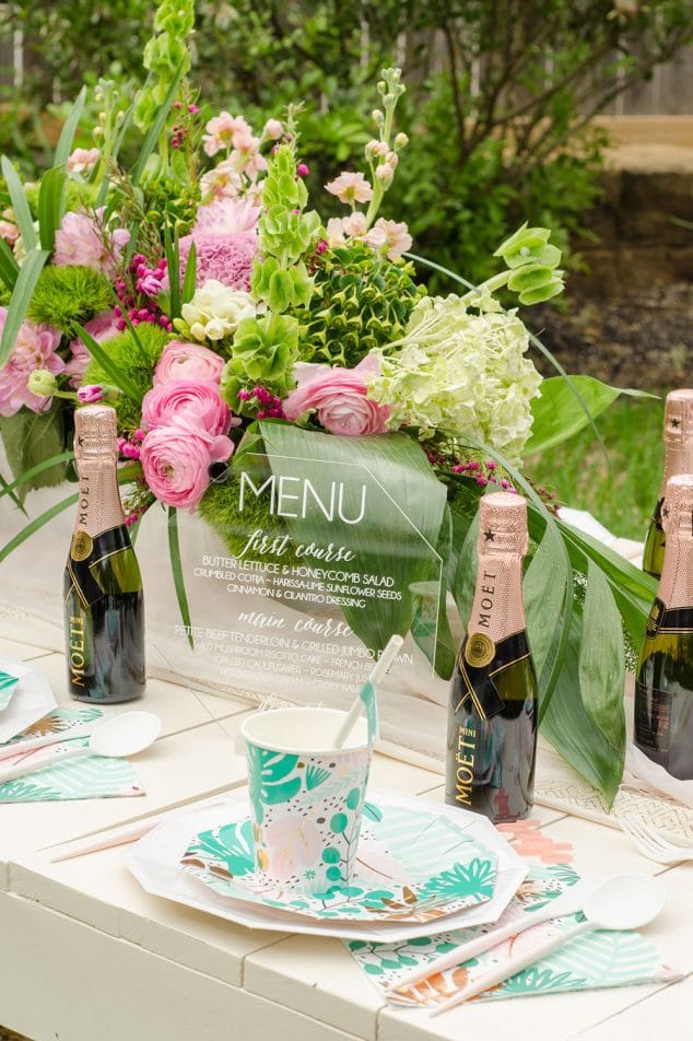 Tropical Gingerbread House Tropical Bridal Shower Inspiration + Details