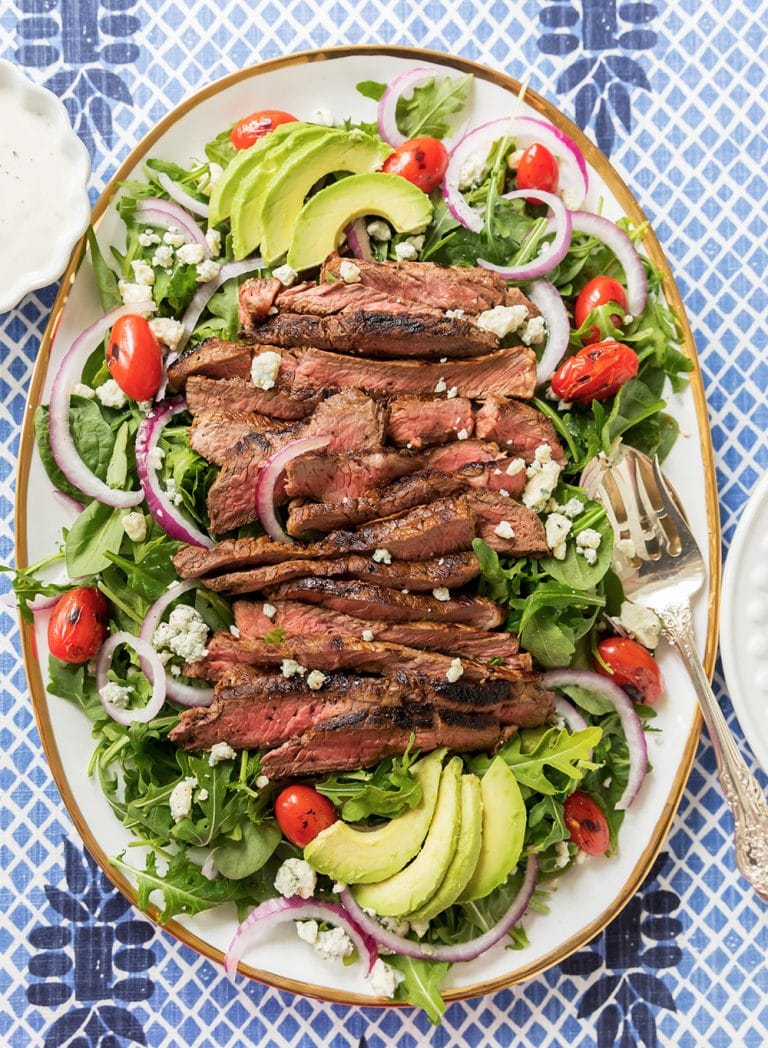 black and blue salad dressing Black n' Blue Grilled Steak Salad