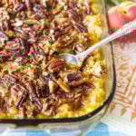 The BEST Peach Dump Cake with Pecans