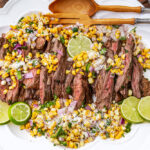 Grilled Skirt Steak with Street Corn Salsa