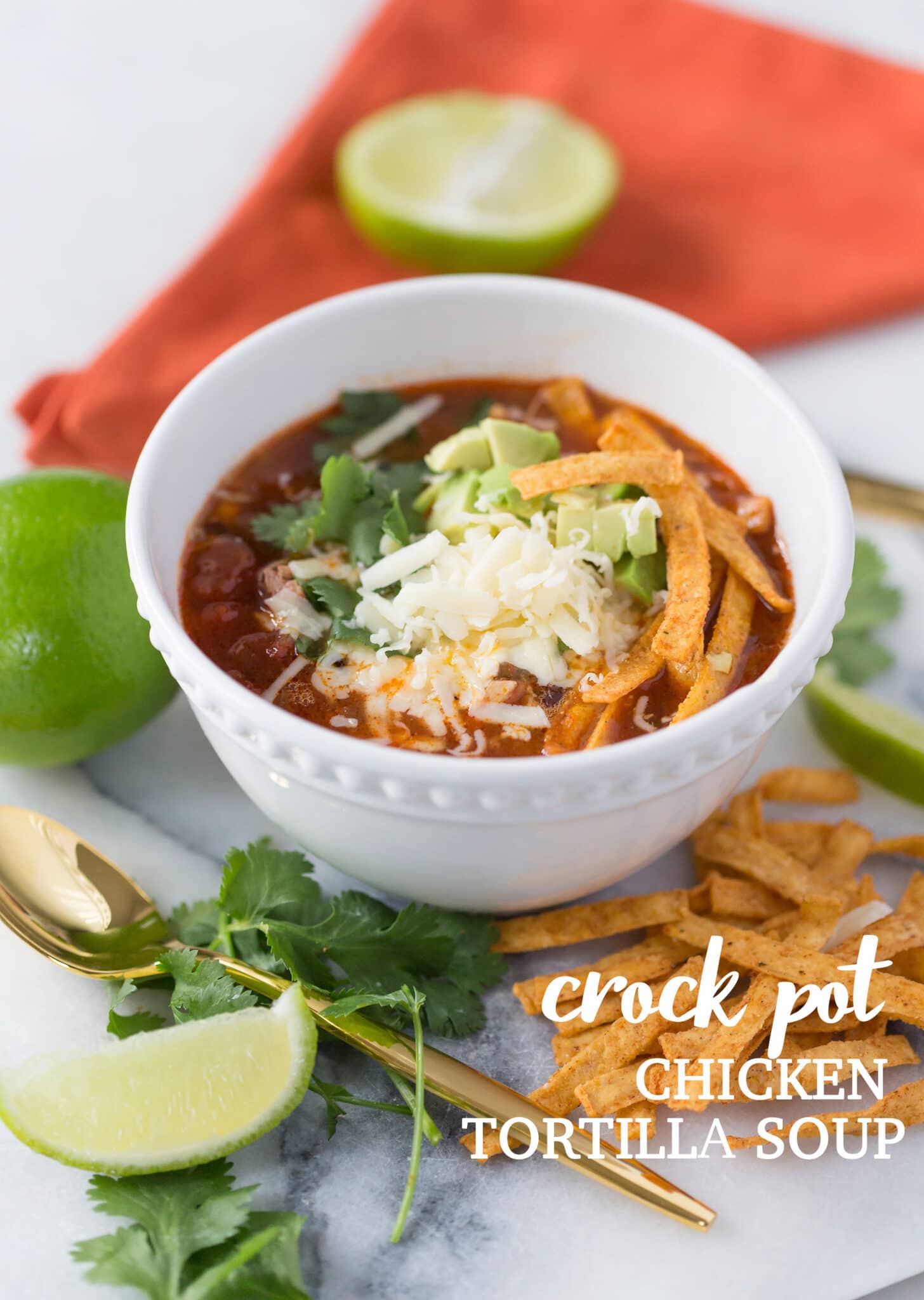 Crock Pot Chicken Tortilla Soup Pizzazzerie