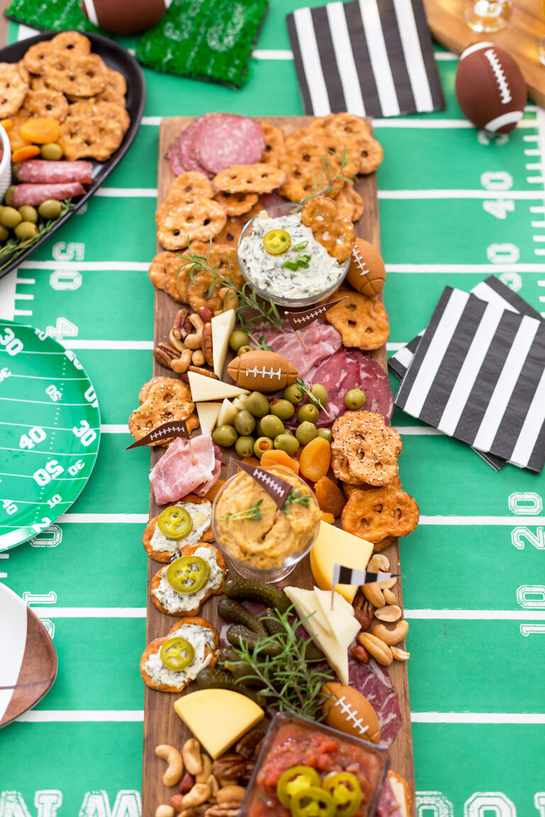 Tailgating Football Charcuterie Board Pizzazzerie